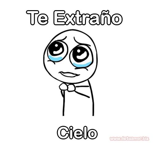 Te extraño Cielo