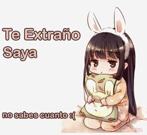 Te extraño Saya