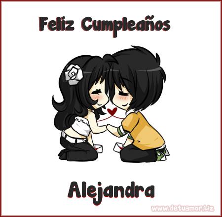 Feliz cumpleaños Alejandra